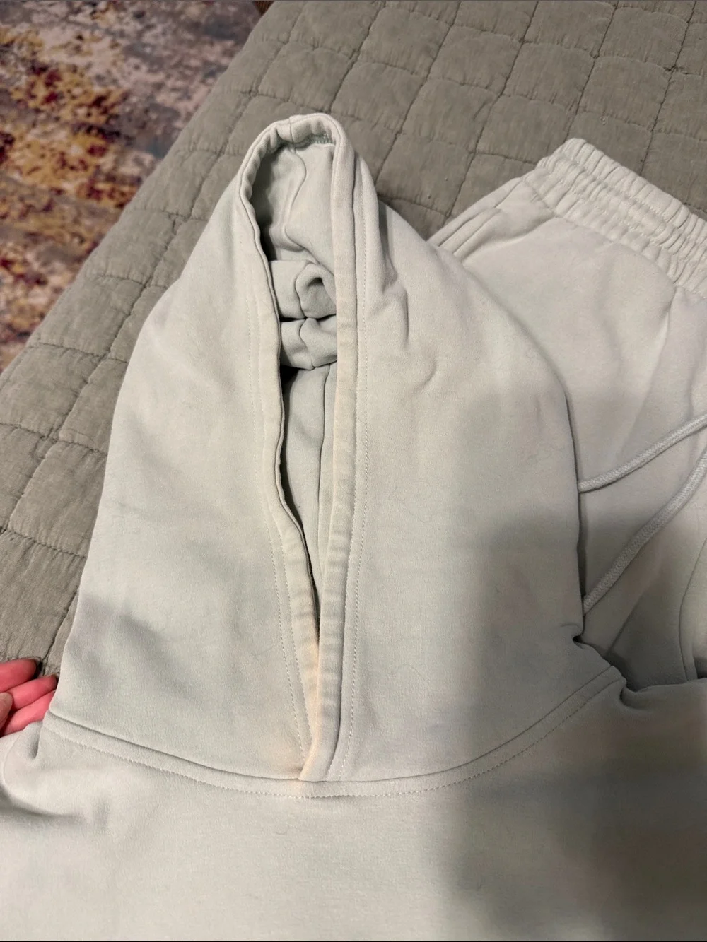 Zyia Active Muted Mint Relaxation Sweatshirt & Joggers Set - Medium